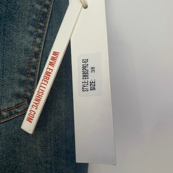 Embellish NYC Jeans NWT 38 Biker Panel - Picture 7 of 11